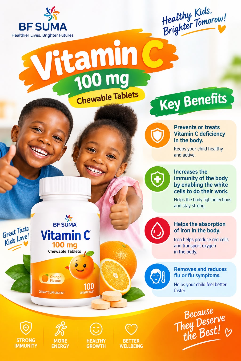 Vitamin C 100mg Chewable Tablets