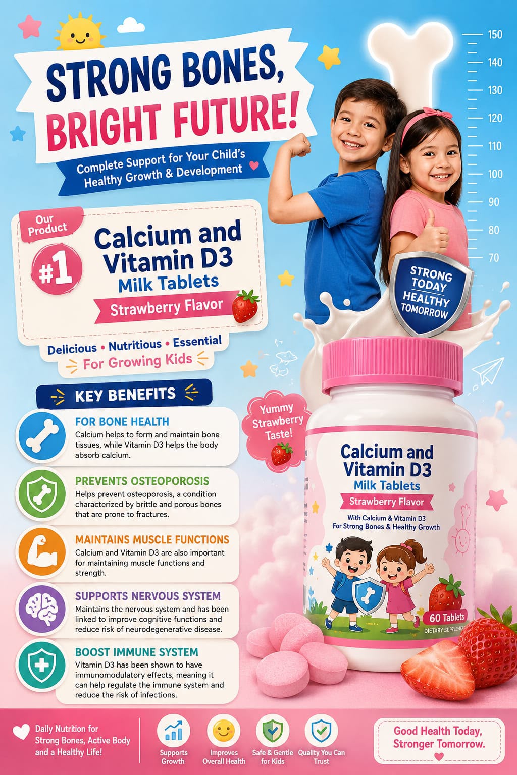 Calcium & Vitamin D3 Milk Tablets